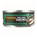 Evanger's Whole Uncut Sardines Cat Food, 5.5 oz.