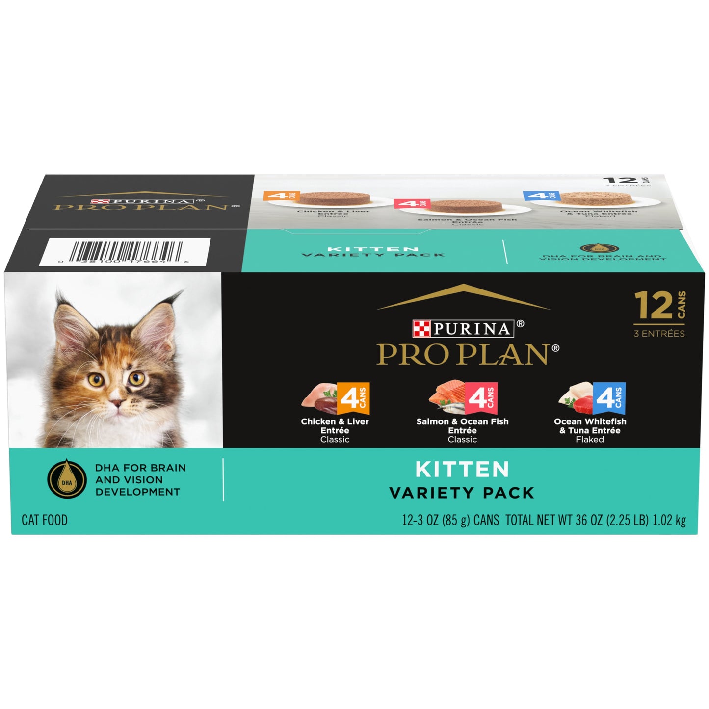 Purina Pro Plan High Protein Development Kitten Favorites Wet Kitten Food Variety Pack, 3 oz. (12 Count)