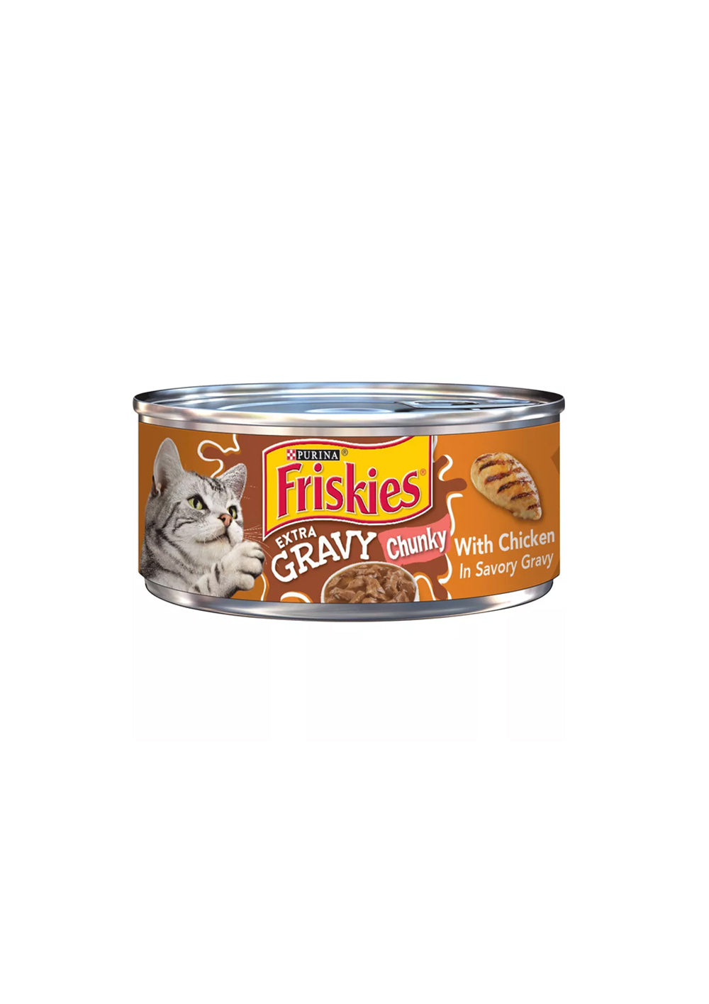 Friskies Extra Gravy Chunky Chicken Wet Cat Food, 5.5 oz.