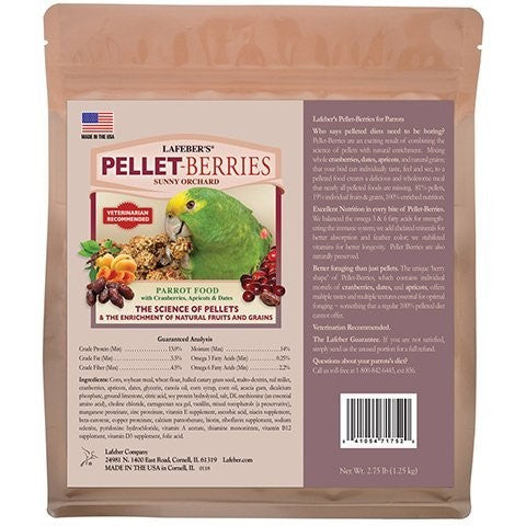 Lafeber Pellet-Berries Parrot Food, 2.75 lbs.