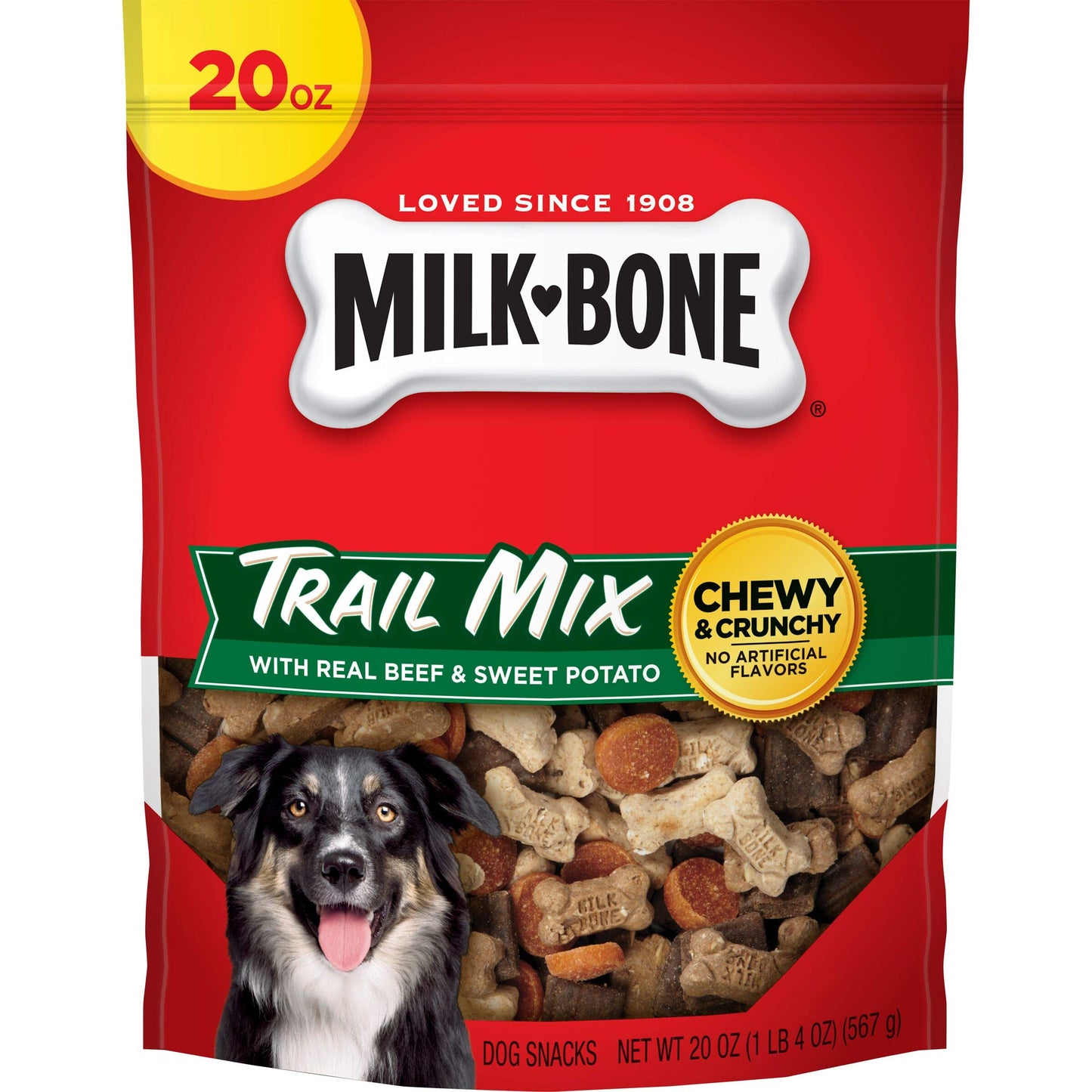 Milk-Bone Milk Bone Trail Mix With Real Beef & Sweet Potato Crunchy & Chewy Dog Treats 20 oz