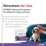 Zymox Advanced Enzymatic Ear Wipes for Pets, 6 oz.
