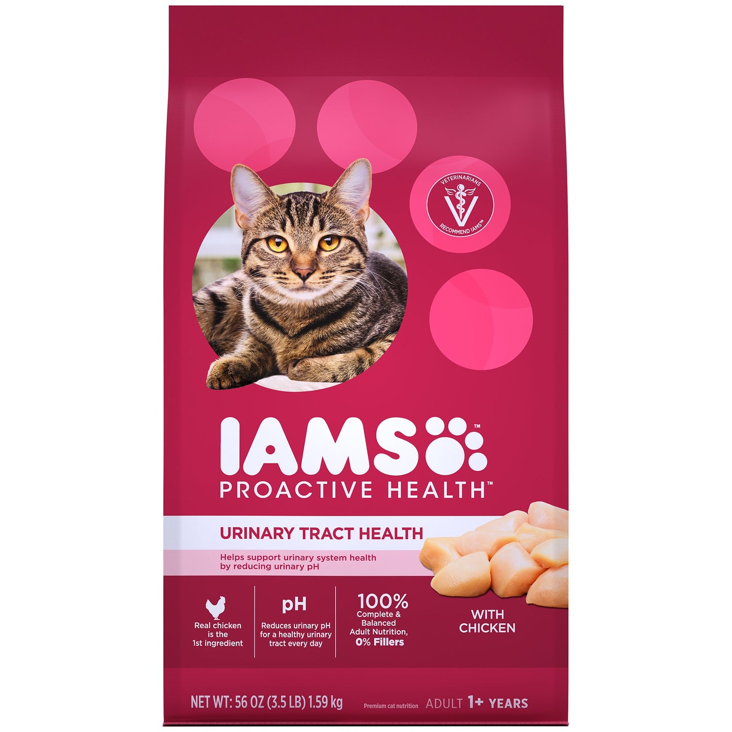Iams Urinary Tract Health Chicken Dry Cat Food, 3.5 lbs.