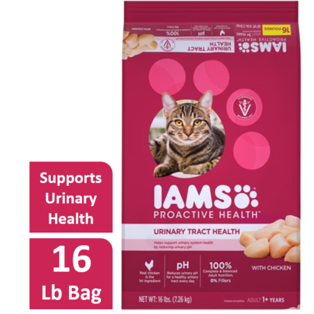 Iams Urinary Tract Health Chicken Dry Cat Food, 16 lbs.