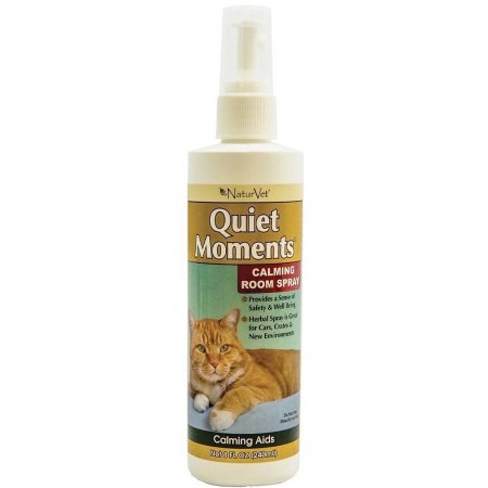 NaturVet Quiet Moments Calming Spray for Cats, 8 oz.