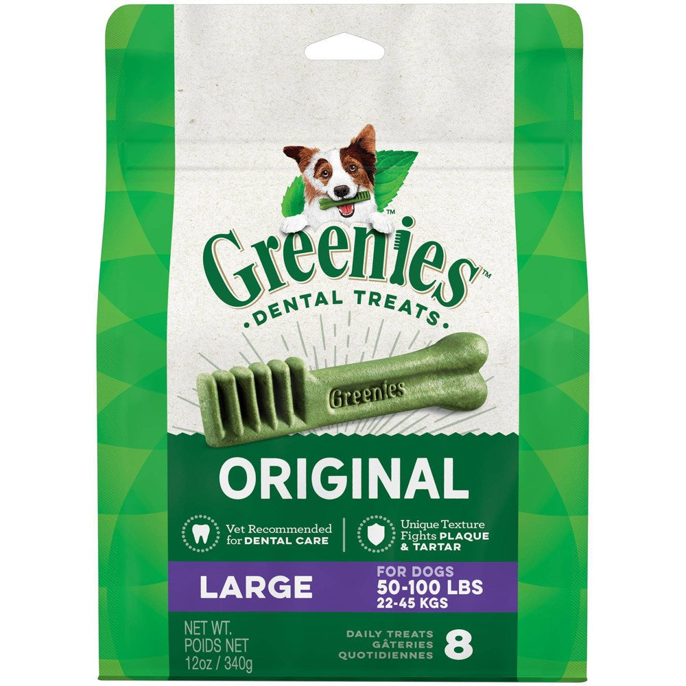 Greenies Large Size Natural Dental Dog Treats, 12 oz.
