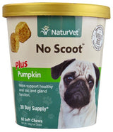 NaturVet No Scoot Digestive Health Soft Chews for Dogs, 6.3 oz.
