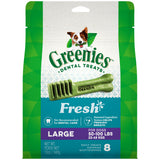 Greenies Large Dental Dog Treats - Fresh Mint Flavor 12oz