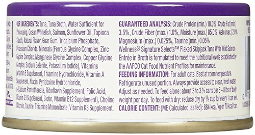 Wellness CORE Signature Selects Skipjack Tuna & Salmon Wet Cat Food, 2.8 oz.