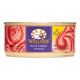 Wellness Beef & Chicken Dinner Pate Wet Cat Food, 5.5 oz.