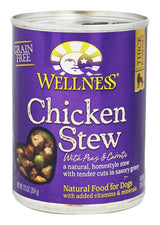Wellness Chicken Stew Grain-Free Canned Dog Food, 12.5 oz.