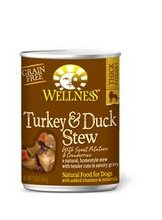 Wellness Turkey & Duck Stew Canned Dog Food, 12.5 oz.