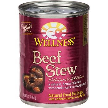 Wellness Beef Stew Grain-Free Canned Dog Food, 12.5 oz.