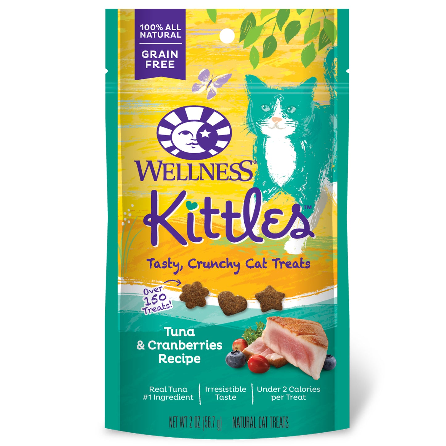 Wellness Kittles Tuna & Cranberry Cat Treats, 2 oz.