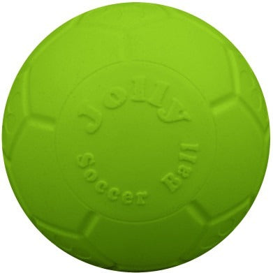 Jolly Pets Apple Scented Rubber Soccer Ball Dog Toy, 8 in.