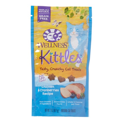 Wellness Kittles Chicken & Cranberry Cat Treats, 2 oz.