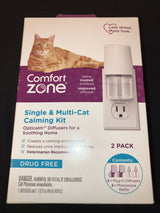 Comfort Zone & Multi-Cat Calming Diffuser: 2 Pheromone Diffusers & 2 Refills (60 Days)