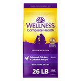 Wellness Complete Health Chicken & Rice Dry Dog Food Premium Adult Nutrition - 26 lbs