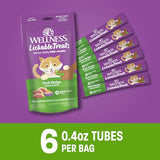 Wellness Lickable Duck Cat Treats, 2.5 oz. (6 Pack)