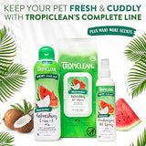 TropiClean Watermelon Paws & Butt Deep Cleaning Grooming Wipes, 100 Count
