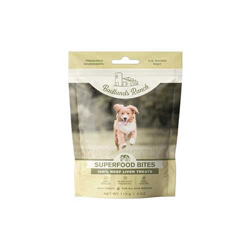 Badlands Ranch Superfood Bites Beef Liver, 4-oz Pack Of 1 Dog