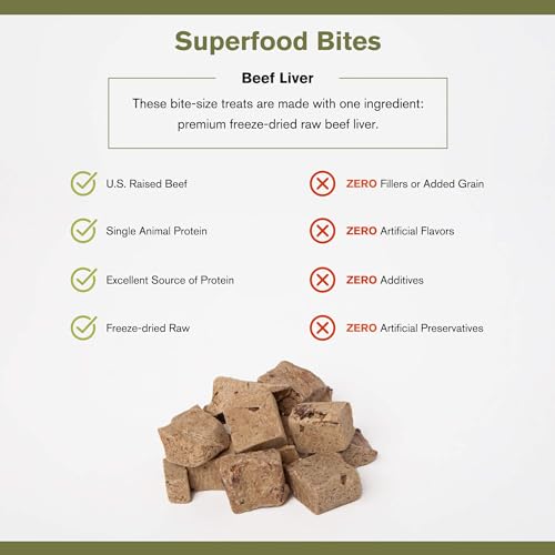 Badlands Ranch Superfood Bites Beef Liver, 4-oz Pack Of 1 Dog