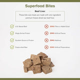 Badlands Ranch Superfood Bites Beef Liver, 4-oz Pack Of 1 Dog