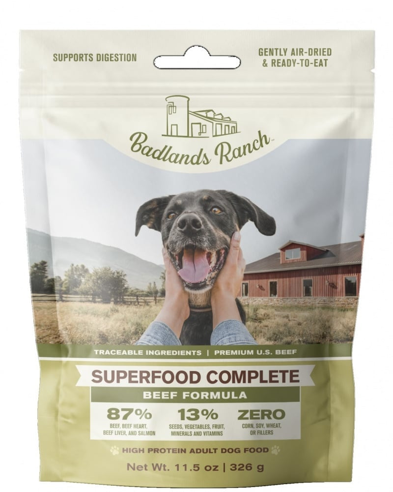 Badlands Ranch Superfood Complete Beef Dog Food, 11.5 oz