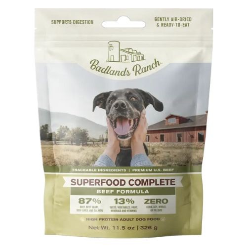 Badlands Ranch Superfood Complete Beef Dog Food - 64 oz