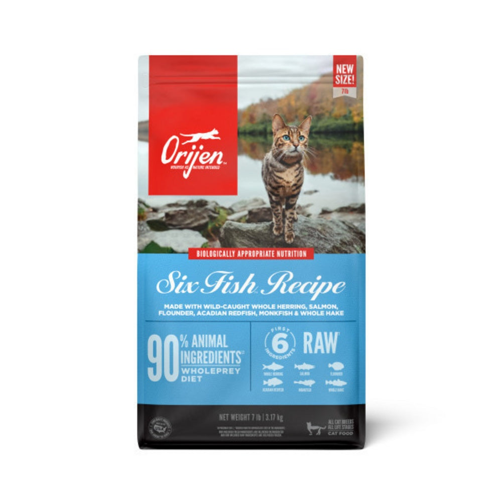 Orijen Six Fish Dry Cat Food, 7 lbs.