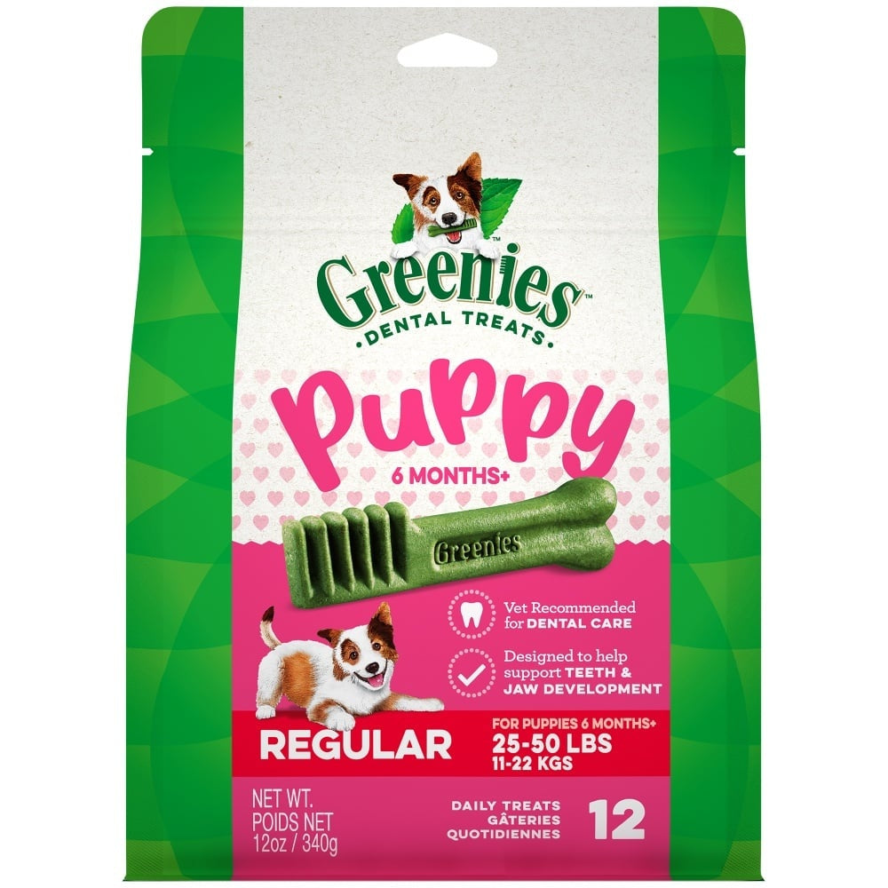 Greenies Regular Size Puppy Dental Dog Treats, 12 oz.