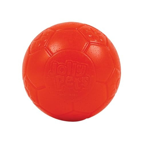 Jolly Pets Jolly Soccer Ball Orange Dog Toy, 4 in.