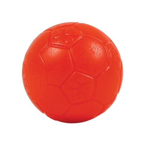 Jolly Pets Jolly Soccer Ball Orange Dog Toy, 4 in.