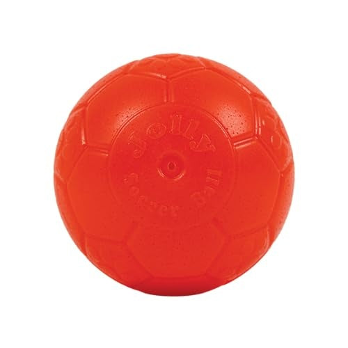 Jolly Pets Jolly Soccer Ball Orange Dog Toy, 4 in.