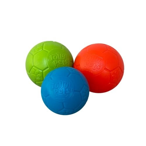 Jolly Pets Jolly Soccer Ball Orange Dog Toy, 4 in.