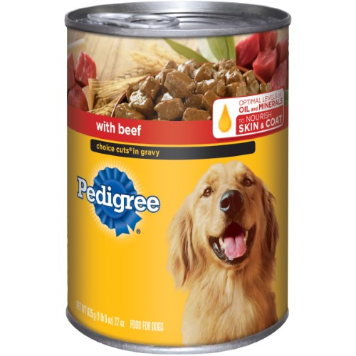 Pedigree Choice Cuts Beef Flavor Wet Dog Food 22 oz Can