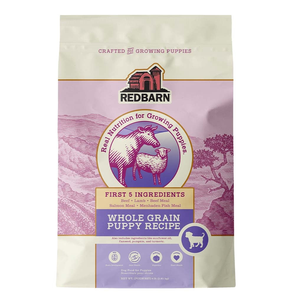 Redbarn First-Five Kibble Puppy Beef & Lamb Recipe Dry Dog Food 4lb