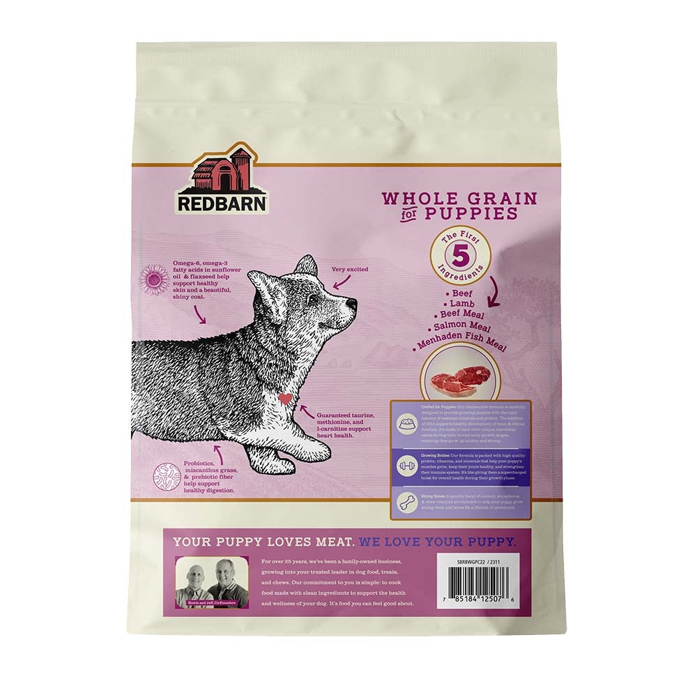 Redbarn First-Five Kibble Puppy Beef & Lamb Recipe Dry Dog Food 4lb