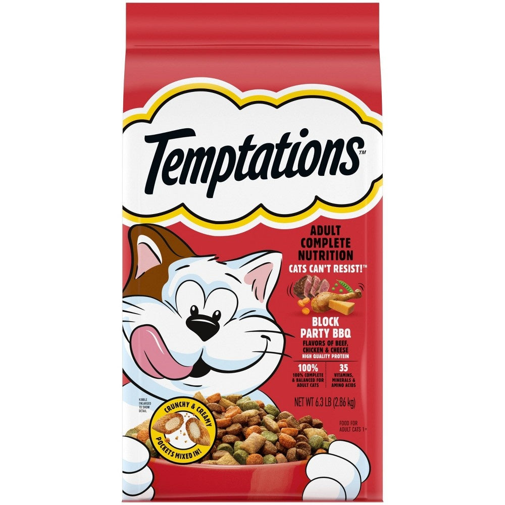 Temptations Cheese, Beef & Chicken Cat Food, 6.3 lbs.