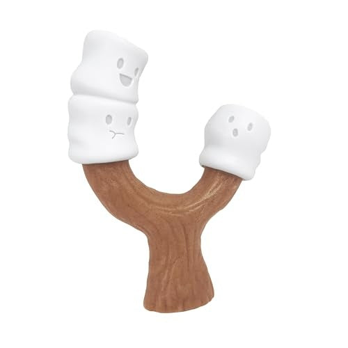 Nylabone Strong Chew Marshmallow Stick Dog Chew Toy Marshmallow & Peanut Butter Flavor, Large (1 Count)