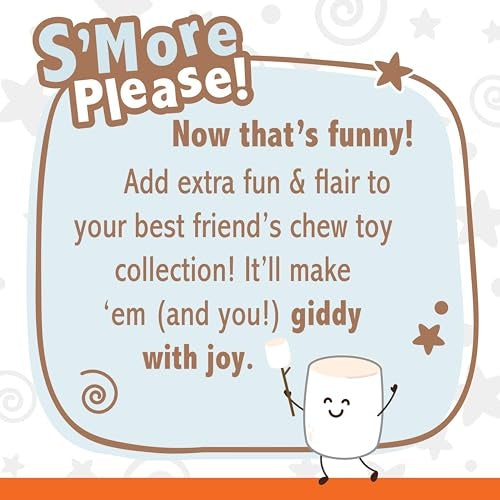 Nylabone Strong Chew Marshmallow Stick Dog Chew Toy Marshmallow & Peanut Butter Flavor, Large (1 Count)