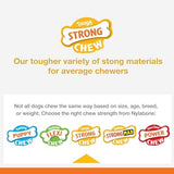 Nylabone Strong Chew Marshmallow Stick Dog Chew Toy Marshmallow & Peanut Butter Flavor, Large (1 Count)
