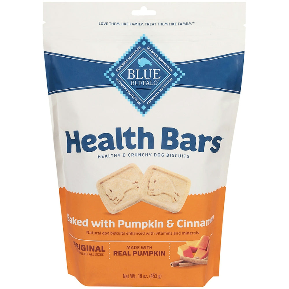 Blue Buffalo Health Bars Pumpkin & Cinnamon Dog Biscuits, 16 oz.