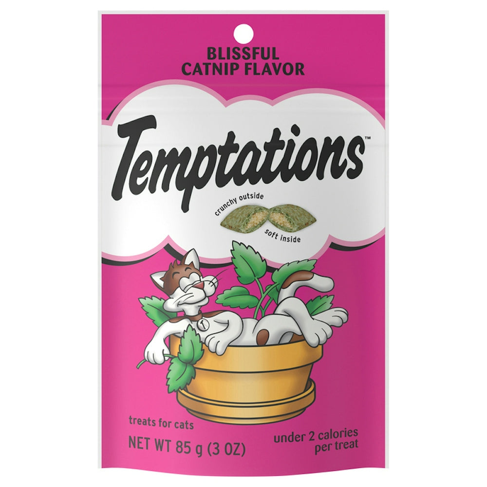 Temptations Blissful Catnip Cat Treats, 3 oz Pouch
