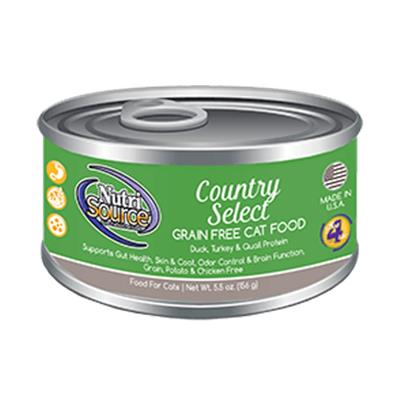 NutriSource Country Select Grain-Free Wet Cat Food, 5.5 oz.
