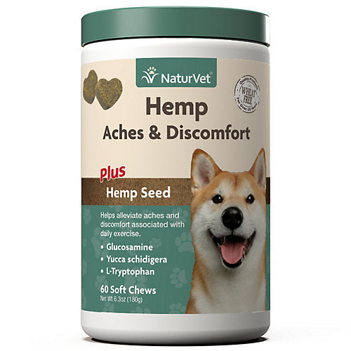 Naturvet Hemp Aches & Discomfort Soft Chews, Dog 8.8 oz