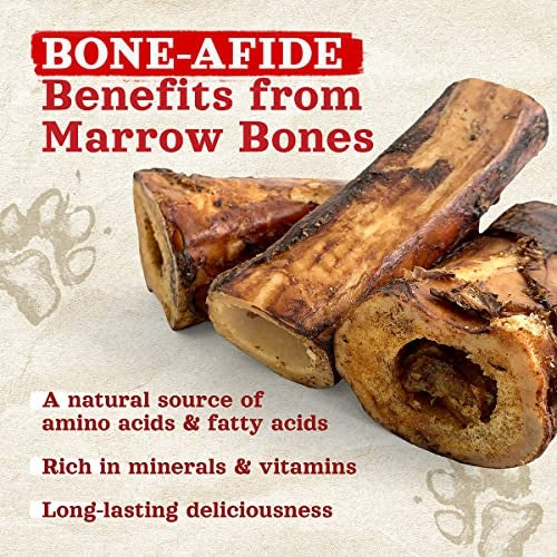 Natural Farm Smoked Beef Marrow Bone Dog Treat, 5-6 in.