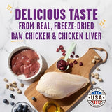 Stella & Chewy's Meowfulls Chicken & Chicken Liver Freeze-Dried Cat Treats, 1.5 oz.