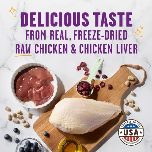 Stella & Chewy's Meowfulls Chicken & Chicken Liver Freeze-Dried Cat Treats, 1.5 oz.