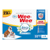 Four Paws Wee-Wee Febreze Freshness Odor Control Dog Pads, 50 Count